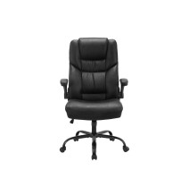 Silla de Oficina Manager en Polipiel Negro - 119/110 x 77 x 70 cm.