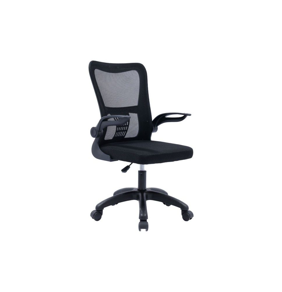 Silla de Oficina Ergonómica de Malla de Tela Gris con Reposabrazos - 107/97x52x50 cm, Confort y Estilo Moderno.